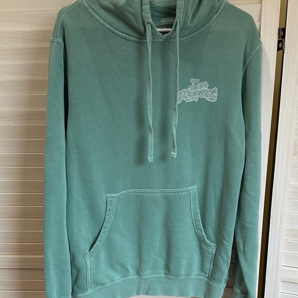 Unisex Green Pullover Hoodie- Ian Munsick, Long Haul Tour